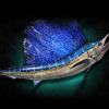 80" Atlantic Sailfish replica mount